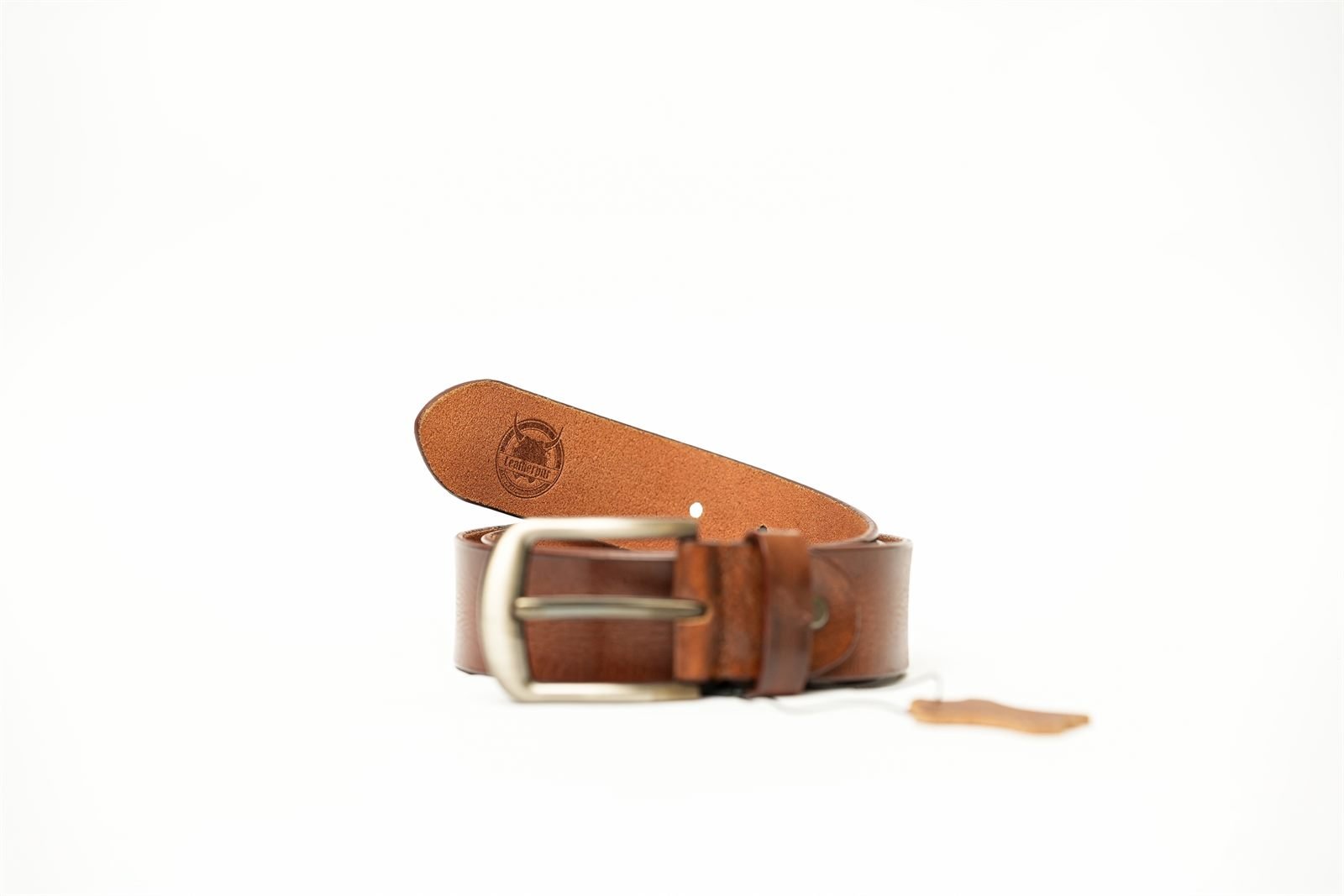 Cholvar - genuine leather belt in tan