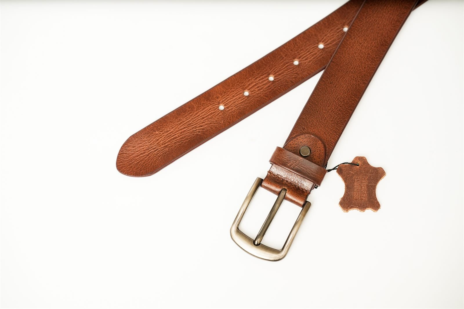Cholvar - genuine leather belt in tan